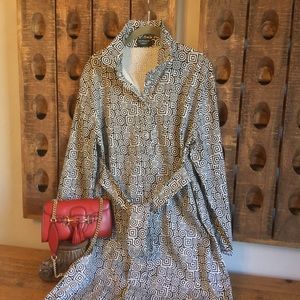 Retro Mod Geometric Dress from Le Plume Size XL